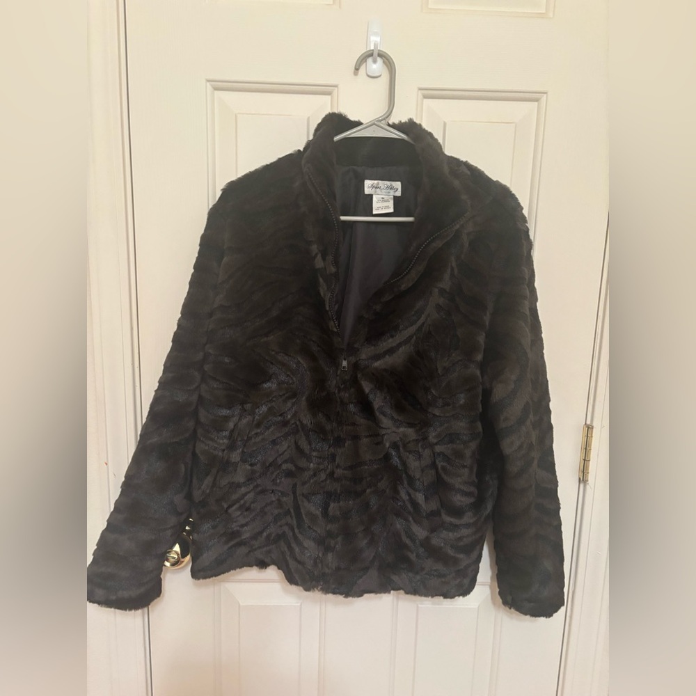 Women's Black Faux Fur Jacket